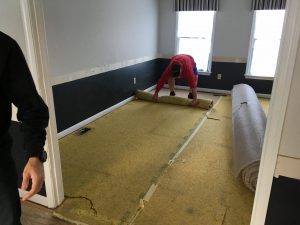 Mid-Demo: Living Room Flooring