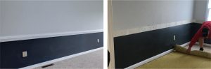 Before & After: Chair Rail Removal