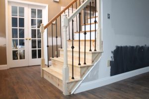 After: Iron baluster installation