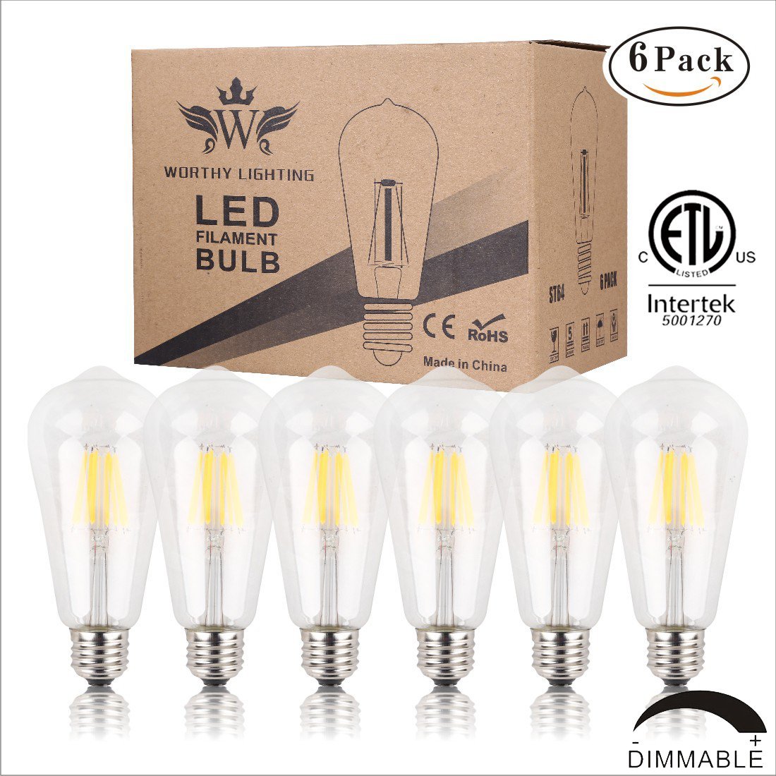 Dimmable Vintage Edison Style Light Bulb