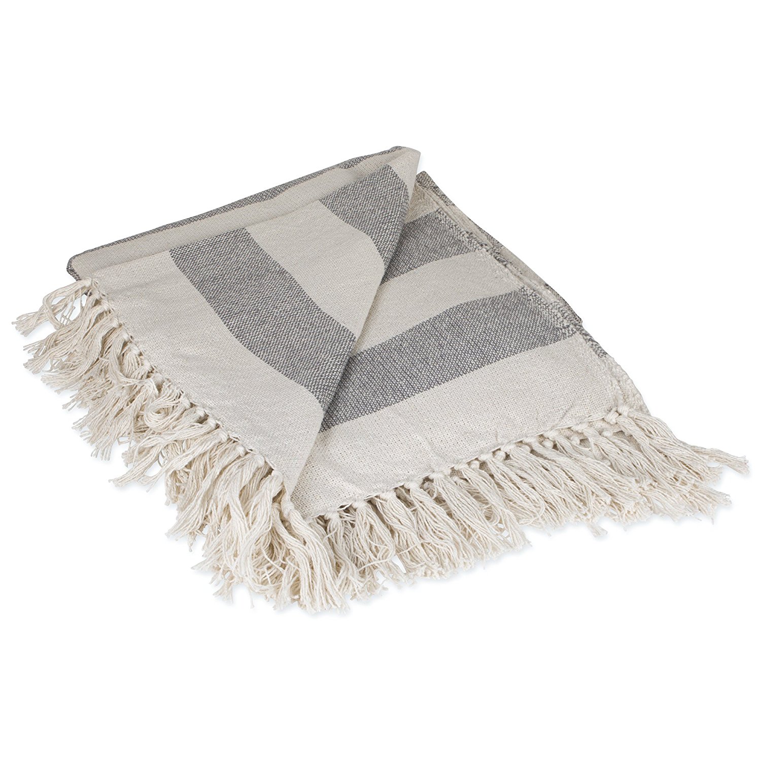 Rustic Striped Throw