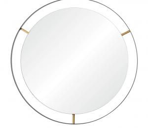 Framed Large Round Wall Mirror