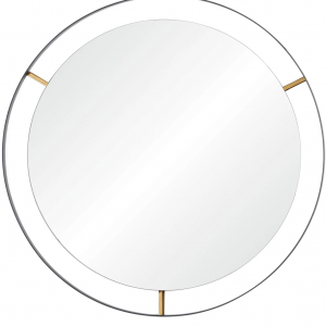 Framed Large Round Wall Mirror