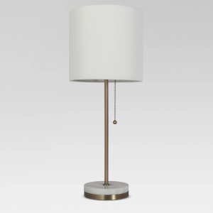 marble base stick lamp